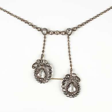 Diamond négligé necklace