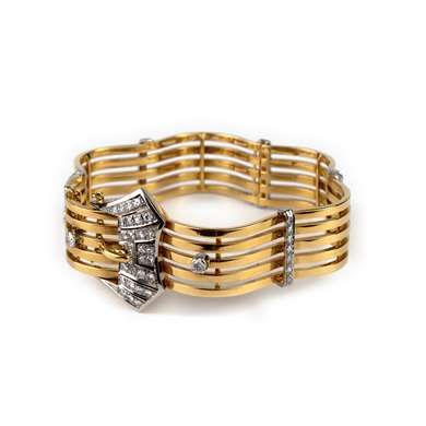 Bracelet en or et diamants