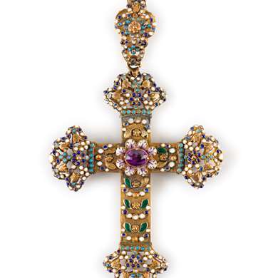 Neo Renaissance cross pendant