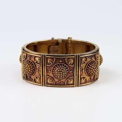 Etruscan Revival gold bracelet