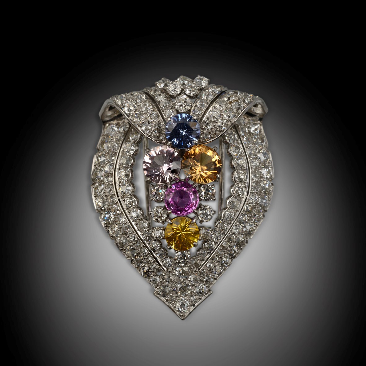 CartierSapphire and diamond brooch by Cartier Sapphire and