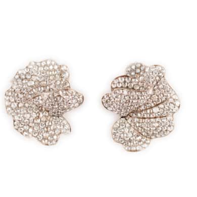Gold and diamond earclips
